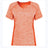 An Augusta Sportswear Women's Electrify Coolcore Rugby Training T-shirt with a v-neck and short sleeves.