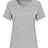An Augusta Sportswear Women's Electrify Coolcore Rugby Training T-shirt with a v-neck and short sleeves in gray.