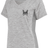A Suffolk Bull Moose Rugby Women's Electrify Coolcore Training Tee with an image of a butterfly, manufactured by WRS Augusta.