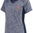 A Rhode Island Rugby Club Women's Electrify Coolcore Training Tee by WRS Augusta with a navy and red logo.