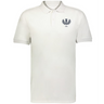 The EMB Augusta Nations of Rugby Scotland Vintage Polo is a white shirt featuring a small blue and black crest with "1871" embroidered on the left chest, honoring Scotland’s rugby heritage.