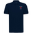 The EMB Augusta Nations of Rugby Les Bleus Vintage Polo features a navy blue design with a small "LES BLEUS" logo, rooster emblem, and "FRANCE RUGBY" text on the left chest—a timeless tribute to classic rugby style.