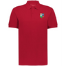 The EMB Augusta Nations of Rugby British & Irish Lions Vintage Polo is a plain red shirt with a multicolored crest featuring four symbols on the left chest.