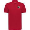 The EMB Augusta Nations of Rugby Japan Vintage Polo is a red cotton shirt featuring a small floral embroidery and "1932" on the left chest, inspired by classic rugby styles.