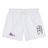 The Girls Rugby Tactic Short by EMB Canterbury features an elastic waistband, pink and purple "girls rugby" logo on the left leg, and a black abstract logo on the right. Inspired by Canterbury shorts for comfortable training.