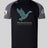 The Mystical Geese Elite Training Tee by Canterbury from WRS Canterbury features a black and gray rugby jersey design with a stylized goose graphic, “Mystical Geese,” and “Vancouver Golden Oldies 2027” on the front, plus sleeve patches. Made from Vapodri fabrics for superior comfort, this lightweight and durable tee is ideal for both fans and players of the Mystical Geese Elite Training Tee collection.