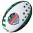 The Gilbert Ireland v All Blacks Chicago 2025 Supporters Ball features green, black, and white star patterns with IRFU and All Blacks emblems—celebrating the Chicago 2025 clash.