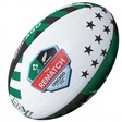 The Gilbert Ireland v All Blacks Chicago 2025 Supporters Ball features green, black, and white star patterns with IRFU and All Blacks emblems—celebrating the Chicago 2025 clash.