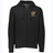 An EMB Augusta USA Rugby Bronze Fleece Full Zip Hoodie in black, featuring front pockets, a drawstring hood, and a "USA Rugby" logo on the left chest.