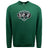 The WRS Augusta Woodlands Youth Wolfpack Crewneck Sweatshirt showcases a "Woodlands Rugby" logo with three wolf heads on the chest and is made from soft athletic fleece for comfort and warmth.