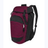 A dark red and black High5 Gear Bag backpack with a vertical design, featuring multiple compartments and adjustable backpack shoulder straps by Augusta Sportswear.