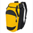 Yellow and black High5 Gear Bag with shoulder straps, side mesh pocket, and zipper closures, isolated on a white background. (Brand Name: Augusta Sportswear)