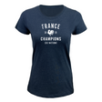 Celebrate France's rugby victory with the WRS LAT Navy women's supersoft tee featuring "France 2025 Champions Six Nations" in white and a rooster emblem.