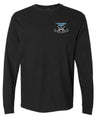 The Fort Hunt Long Sleeve Comfort Tee by WRS S&S Activewear features a small Worland High School Blades and Tumbling logo on the upper left chest and is made from 100% ring-spun cotton for lasting softness and durability.