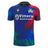 Show your support for Italia Rugby with the Italy 25/26 Replica Training Jersey by Macron—featuring a blue base, red, green, and black splatter design, Vittoria Assicurazioni sponsor, and team crest.