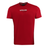 The Wales 25/26 Welsh Rugby Cotton Fan T-Shirt by Macron features short sleeves, a red design, and "WELSH Rugby" printed in white—a perfect WRU supporter shirt from Macron.