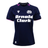 Women's Scotland 25/26 Replica Home Jersey by Macron—navy blue with white "Arnold Clark" sponsor text, Scotland rugby logo, and purple trim on sleeves and collar.