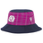 Show your Scottish Rugby pride with the Scotland 25/26 Bucket Hat by Macron, featuring a navy brim, pink patterned crown, white thistle emblem, and Macron logo.