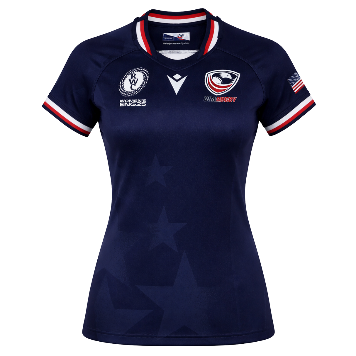 Women's USA Rugby WRWC 25 Home Bodyfit Shirt by Macron