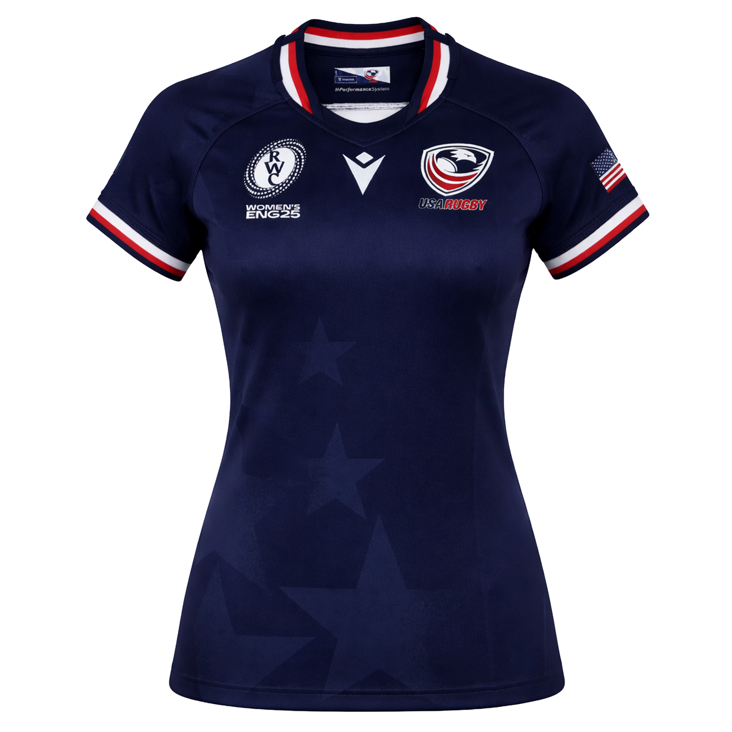 Women's USA Rugby WRWC 25 Home Bodyfit Shirt by Macron