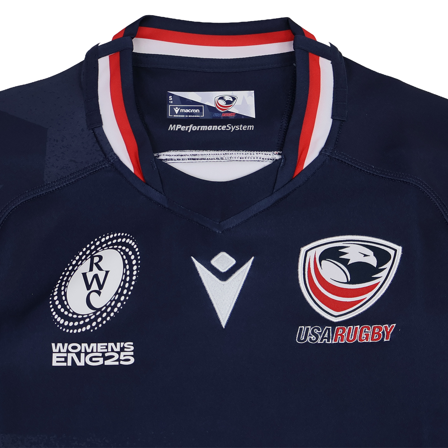 Women's USA Rugby WRWC 25 Home Bodyfit Shirt by Macron