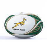 A Springboks Rugby World Cup 2023 Champions Ball by Gilbert with the Springboks Rugby World Cup 2023 logo and colors on a white background.