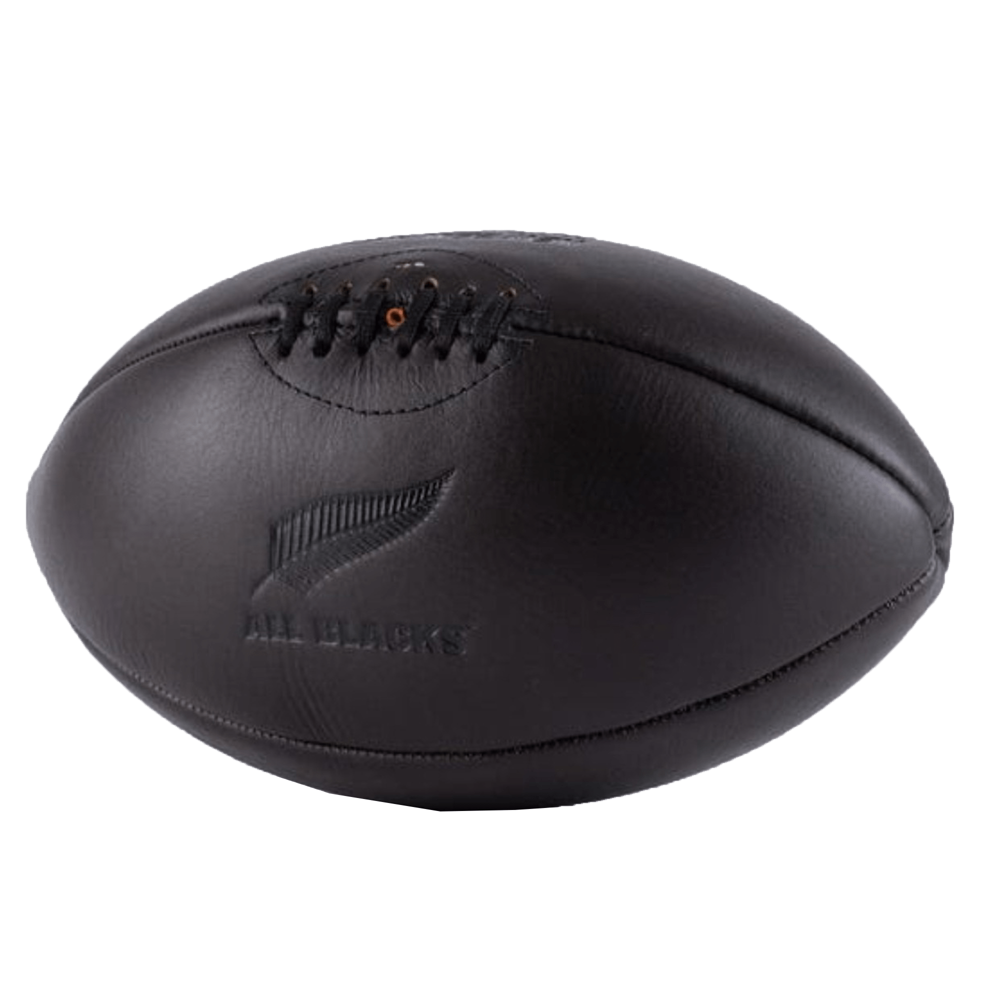 All Blacks Vintage Leather Rugby Ball by Gilbert - Black | World Rugby Shop
