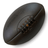 A Springboks Vintage Leather Ball by Gilbert, featuring the South Africa Rugby logo, known as the Springboks, laid on a white background.