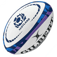 The Scotland Rugby Union Replica Ball by Gilbert, showcased against a white background.
