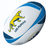 An Argentina Pumas Supporters Ball by Gilbert with blue and white panels featuring a yellow puma logo and the text "Los Pumas," perfect for any Argentina Pumas Supporters Ball collection.