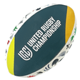 Official United Rugby Championship 23/24 Supporters Ball by Gilbert with team emblems on a white background.