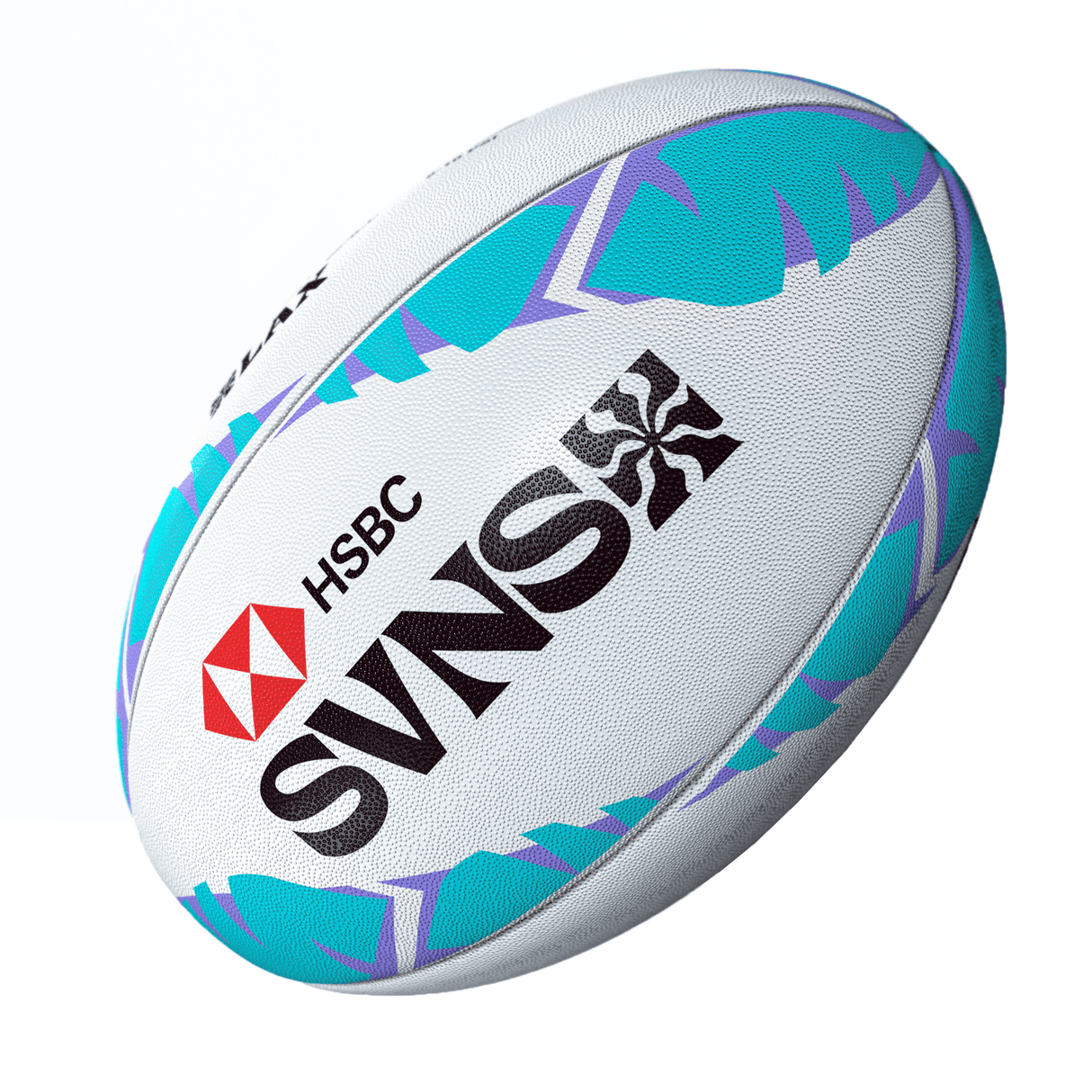 A Gilbert HSBC SVNS 24 Los Angeles Supporters Ball by Gilbert, featuring a white background and blue and purple accents. Perfect for Los Angeles Supporters Ball events.