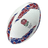 An England Supporters Ball by Gilbert featuring the England Rugby logo with a red rose and a pattern of red, white, and blue triangles.