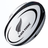 The Black Ferns Replica Ball by Gilbert features a bold black fern design with "Black Ferns" text on a stylish white and black backdrop.