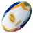 The Gilbert Women's Rugby World Cup 25 Australia Team Ball features colorful patterns and an "Australia" side label, making it a perfect memorabilia ball for the 2025 Women's Rugby World Cup.