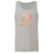 The USA Rugby Bronze Unisex Jersey Tank Top by WRS S&S Activewear features a light gray color and a metallic rose gold USA Rugby logo and text centered on the chest.