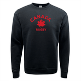 Nations of Rugby Canada Rugby Fleece Crewneck Sweatshirt by WRS Augusta with red logo.