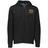 Celebrate in style with the EMB Augusta USA Rugby 50th Anniversary Fleece Full Zip Hoodie. This black hoodie features two front pockets, a hood, and a gold anniversary logo on the left chest—perfect for comfort and showcasing your rugby pride.