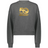 The Women's USA Rugby 50th Slouchy Crew Sweatshirt by WRS Augusta is a gray sweatshirt showcasing a gold "50 USA Rugby" logo, ideal for celebrating the milestone anniversary with comfort and style.