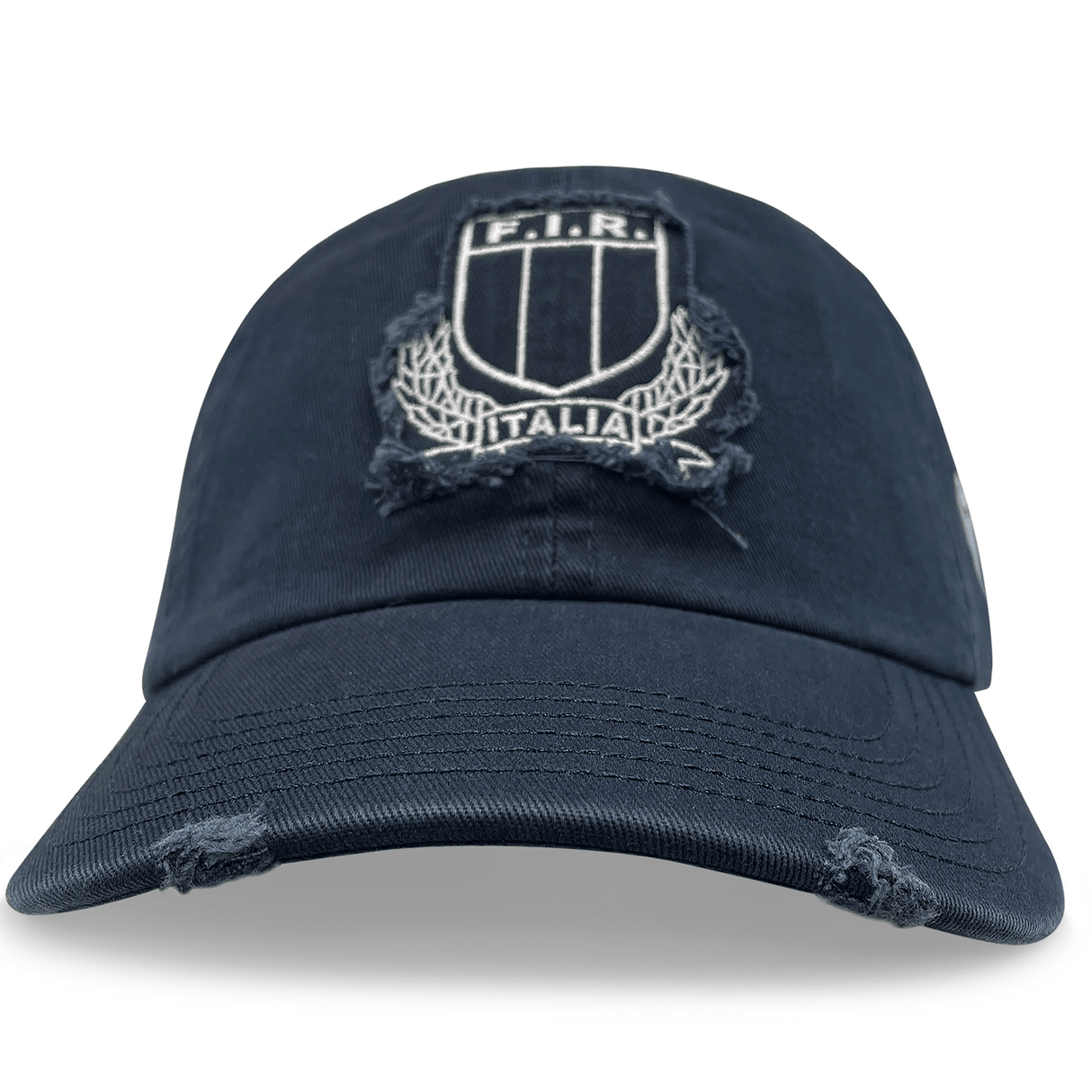 A Italy FIR Cap 23/24 by Macron with a crest on it.