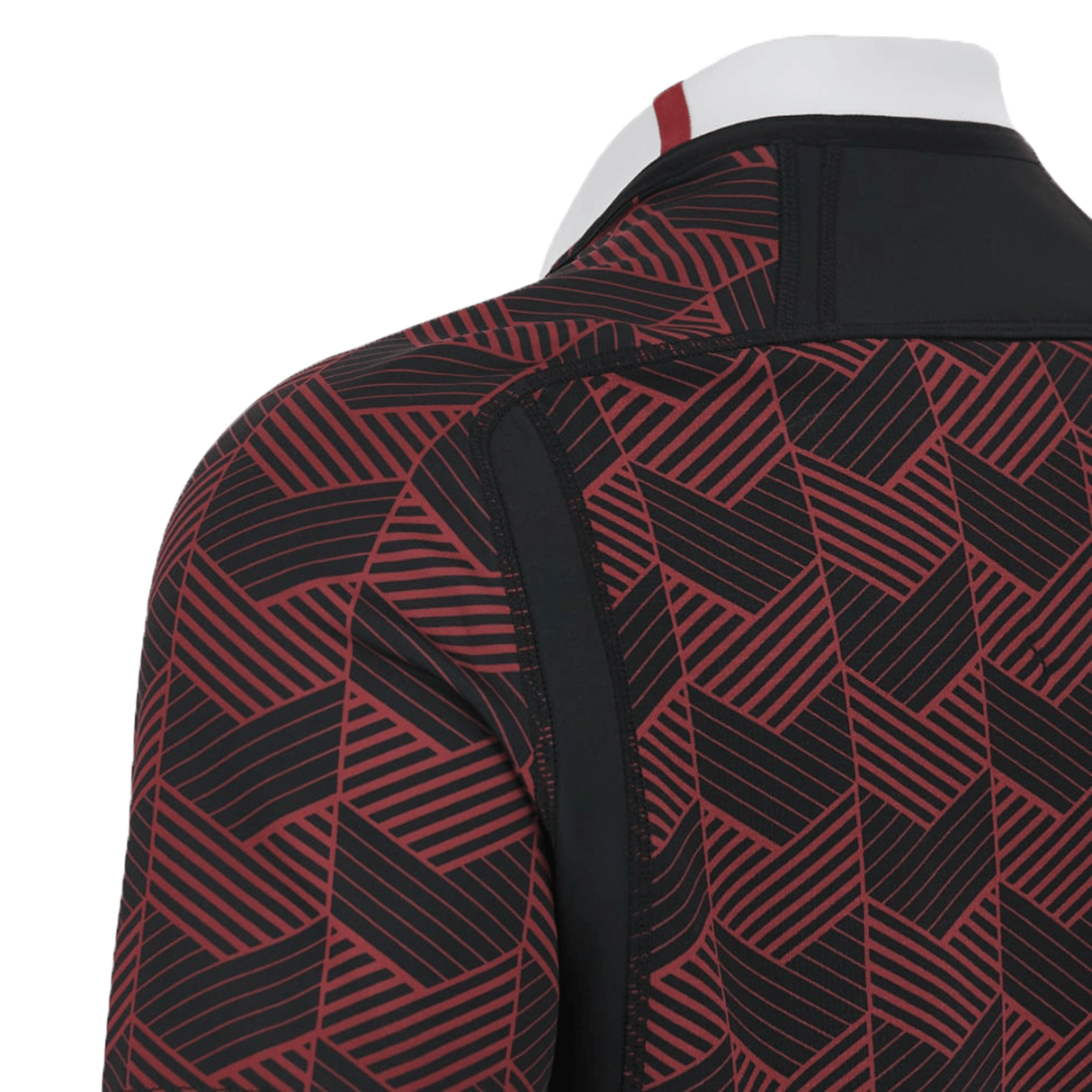 The back view of a Macron Wales Rugby Union 23/24 Training Jersey.