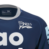 Sale Sharks Rugby Replica Home Jersey 23 24 by Macron World Rugby Shop