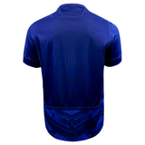 The back view of a Macron Samoa RWC23 Home Jersey by Macron, representing the Samoan rugby XV in the upcoming Rugby World Cup 2023.