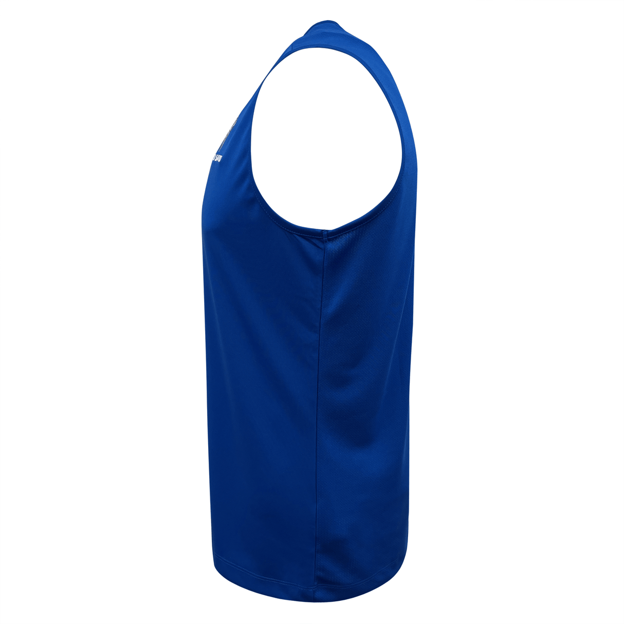 An official Macron Samoa Training Singlet 23/24 in blue with a white logo on the front.