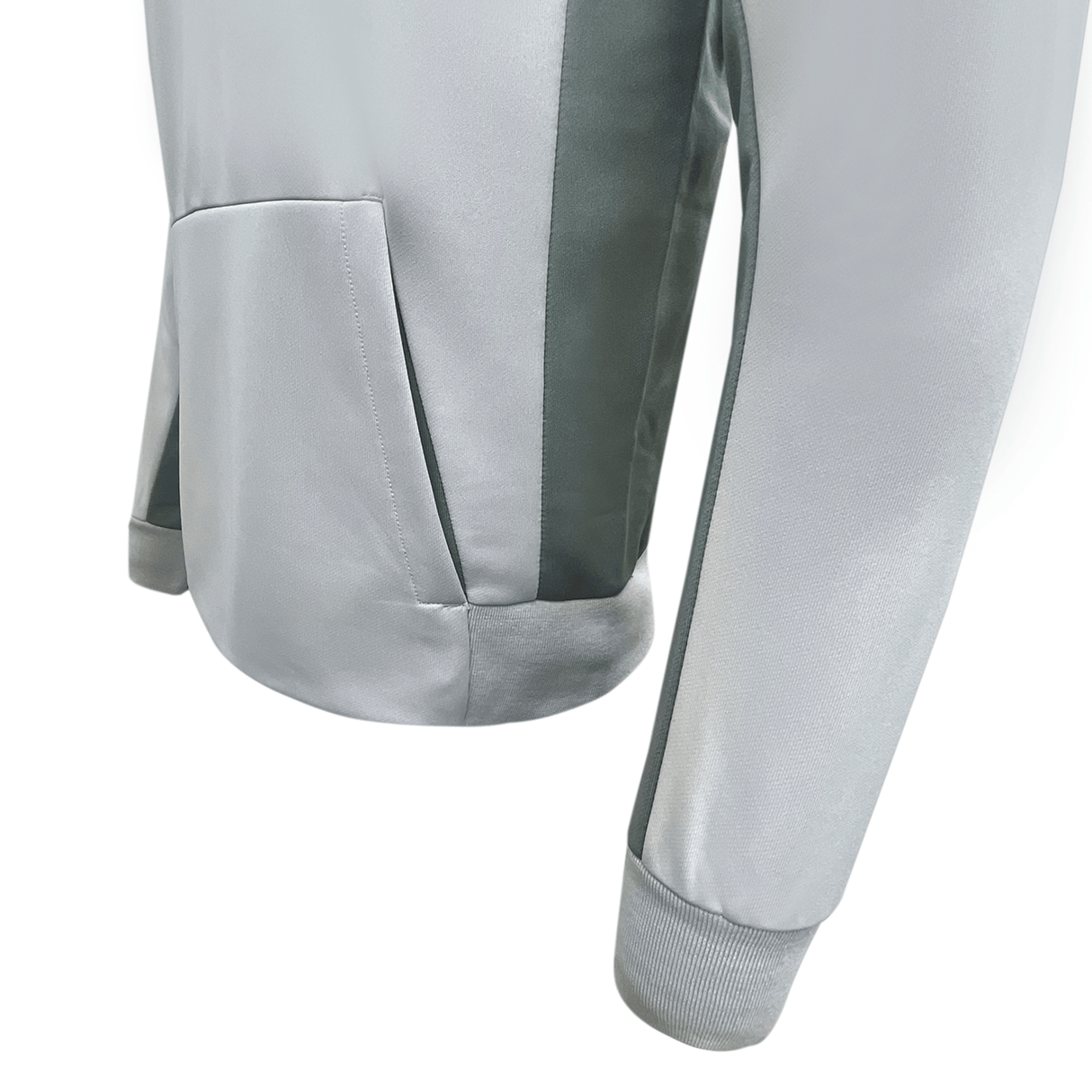 The back of a Samoa Travel Hoodie 23/24 by Macron with a grey stripe, offering comfort and durability.
