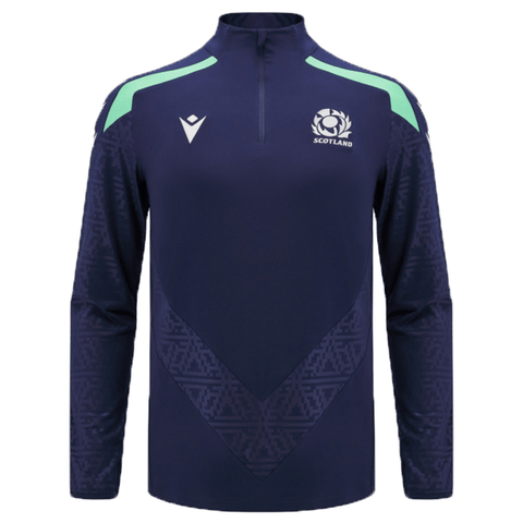 ウェア scottish rugby uniform Scotland 1/4 Zip Training Top 24/25 by Macron / World Rugby Shop