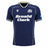 Introducing the Scotland SRU 26/27 Authentic Matchday Home Jersey by Macron—a navy blue jersey featuring the iconic white "Arnold Clark" sponsor, thistle crest, Macron logo, and Scottish flag on the sleeve. This authentic matchday shirt is perfect for fans seeking official team apparel.