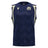 Officially crafted by Macron, the Scotland SRU 26/27 Player Training Singlet is a sleeveless navy athletic tank top featuring the Scotland rugby logo on the chest and light diagonal accents on the shoulders and sides, designed for peak player performance.