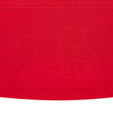 Draped in vibrant red, the Wales WRU 26/27 Classic Long Sleeve Home Jersey by Macron features an embossed dragon at its center—wings unfurled and mouth open—honoring the proud tradition and iconic heritage of Welsh rugby.