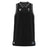 Show your pride with the Wales WRU 26/27 Travel Basketball Singlet by Macron—a sleeveless black sports jersey with white trim, featuring the Welsh Rugby Union logo on the left chest and a Macron logo for 2026/27 on the right chest. The essential training top for devoted Welsh rugby fans.
